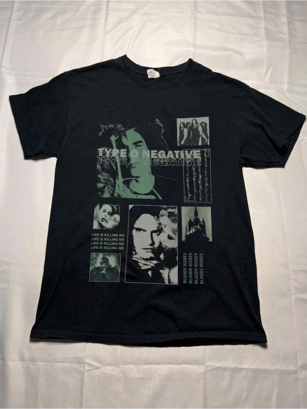Black Graphic Band T-Shirt